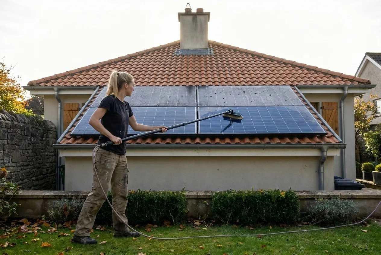 Nettoyage de panneaux solaires
