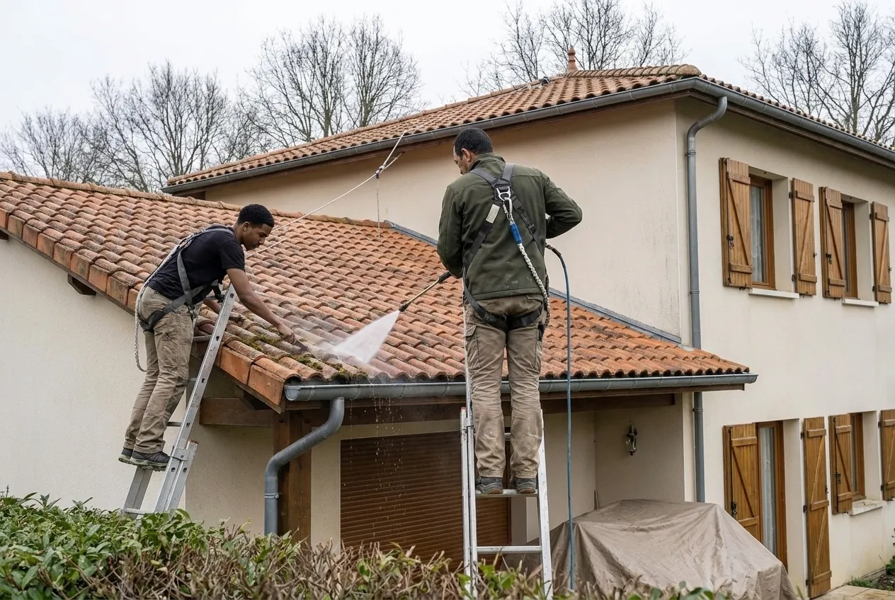 Nettoyage de toiture